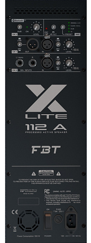 FBT X-LITE 112A Активная двухполосная би-амп акустическая система