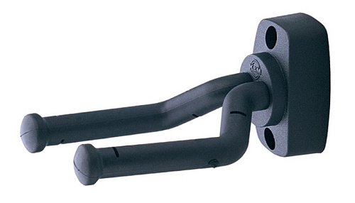 K&M 16280-000-55 Держатель для гитары, "крюк", настенный, чёрный