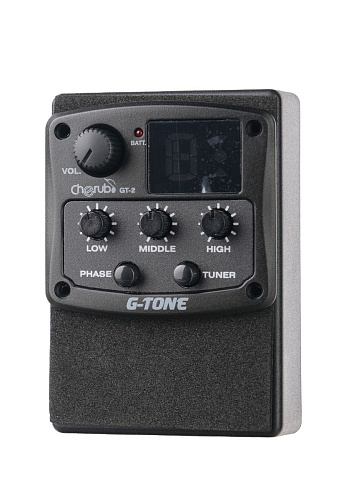 Cherub GT-2 Гитарный эквалайзер цифровой 3-полосный с тюнером и фэйзер эффектом