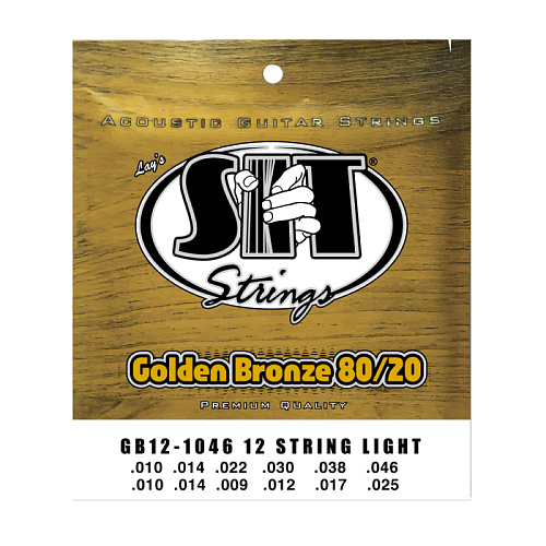 SIT GB121046, Golden Bronze Light 80/20, 10-46 Струны для 12-струнной акустической гитары