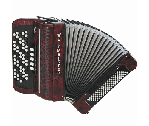 Weltmeister Romance703-III-96/70-RD Romance 703 Аккордеон кнопочный 70/96/III/5/3, красный