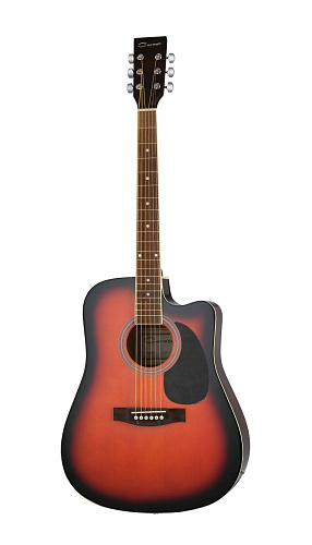 Caraya F631CEQ-BS Электроакустическая гитара, с вырезом, санберст