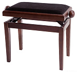 Фото:GEWA FX Piano Bench Rosewood Matt Black Seat Банкетка для фортепиано