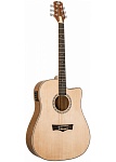 Фото:Peavey DW-2 Solid Top Dreadnought Acoustic w/Case Гитара акустическая с чехлом