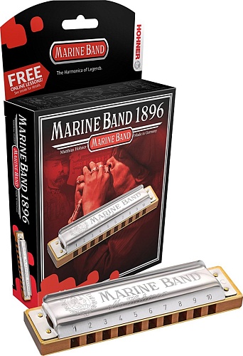 HOHNER Marine Band 1896/20 F Губная гармошка гарм.минор (M1896266X). Доступ на 30 дней к бесплатным урокам