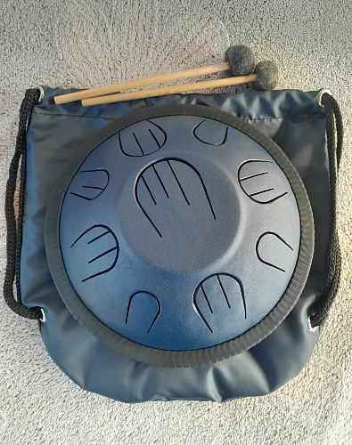Pangooda Drums PNG-GRS-25MM Глюкофон "Гранофон" кованый, обертоновый, 25 см, с палочками и чехлом