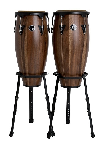 LP A646B-SW Aspire Wood Congas Set with Basket Stands  