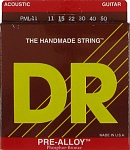 Фото:DR PML-11 PRE-ALLOY Комплект струн для акустической гитары, 11-50