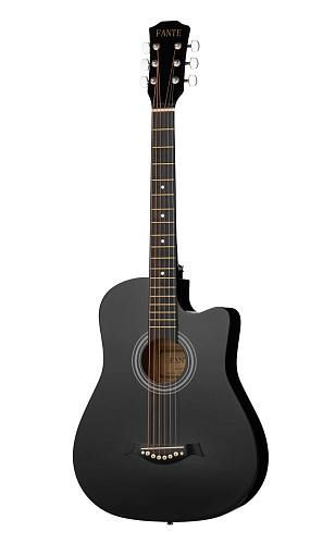 Fante FT-D38-BK Акустическая гитара, с вырезом, черная