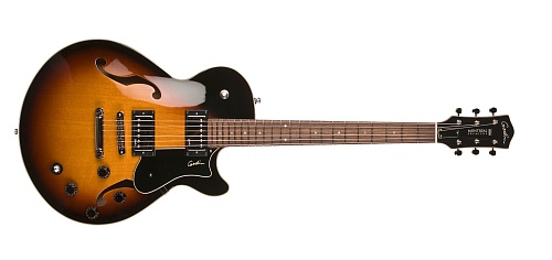 Godin Montreal Premiere TriplePlay Sunburst HG Электрогитара с полуполым корпусом