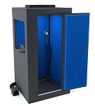 Фото:IzoCab IzoCab-Base-GF-BL Звукоизоляционная кабина, цвет графит/синий