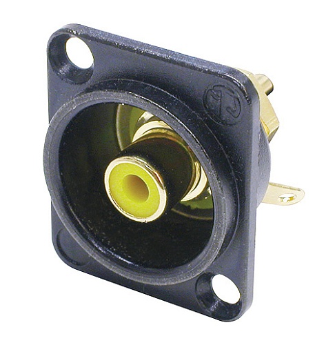 Neutrik NF2D-B-4 Панельный разъем RCA гнездо