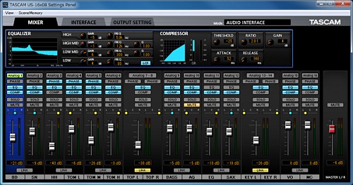 Tascam US-16x08  USB  