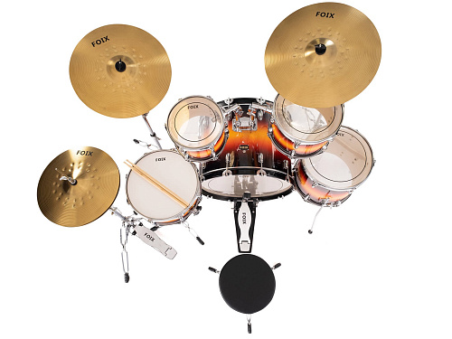 Foix LH-21H22 Барабанная установка, оранжевая/черная
