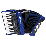 Фото:HOHNER The New Bravo II 48 dark blue Комплект: аккордеон, чехол, ремни