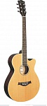 Фото:Caraya F521-N Акустическая фолк-гитара, цвет натуральный, 40''