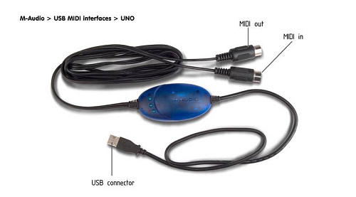 M-Audio MidiSport UNO USB MIDI Интерфейс