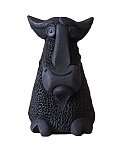Фото:Керамика Щипановых SB03 Свистулька большая Бык, черная