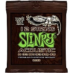 Фото:Ernie Ball P02153 Slinky Комплект струн для 12-струнной акустической гитары, фосфор/бронза, 9-46