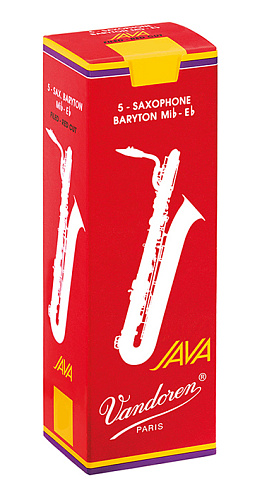 Vandoren SR3425R JAVA RED CUT Трости для саксофона Баритон №2,5 (5шт)