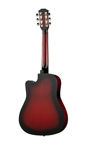 Fante FT-D38-RDS Акустическая гитара, с вырезом, красный санберст