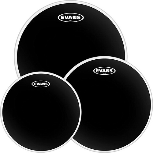 Evans ETP-CHR-F Black Chrome Fusion Набор пластика для барабана 10", 12", 14"