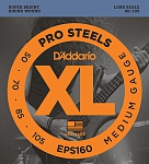 Фото:D'Addario EPS160 ProSteels Комплект струн для бас-гитары, 50-105