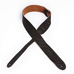 Фото:Planet Waves 20LE03 Debossed Dots Кожаный ремень для гитары, черный, тиснение «точки»