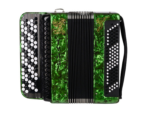 Тульская Гармонь BN-37-GR Баян ученический двухголосный "Тула-209", 92/55х100-II, зеленый