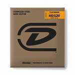 Фото:Dunlop DBFS45125S Flatwound Short Scale Комплект струн для 5-струной бас-гитары, сталь, 45-125