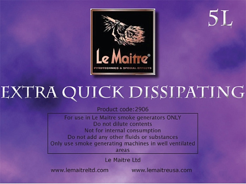 LE MAITRE QUICK DISSIPATING FLUID 5L Жидкость быстрого рассеивания для генератора дыма