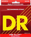 Фото:DR PM-12 PRE-ALLOY Комплект струн для акустической гитары, 12-54
