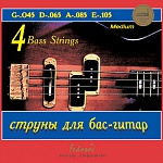 Фото:Fedosov ГБ4-2 Комплект струн для бас-гитары, никель, Medium, 45-105