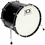Фото:Drumcraft Series 8. Бас-барабан 24"x20" Electric Black Satin Chrome HW