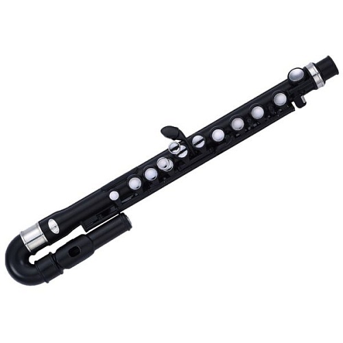 Nuvo jFlute - Black/Black Флейта, изогнутая головка, в комплекте - мундштук, чехол