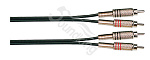 Фото:Soundking BB404-3M Кабель акустический, 2хRCA — 2хRCA, 3 м