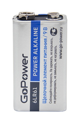 GoPower 00-00017863 Super Power Alkaline Элемент питания Крона 6LR61 9В, щелочной