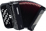 Фото:HOHNER Nova II 72 black Комплект: кнопочный аккордеон, ремни, чехол