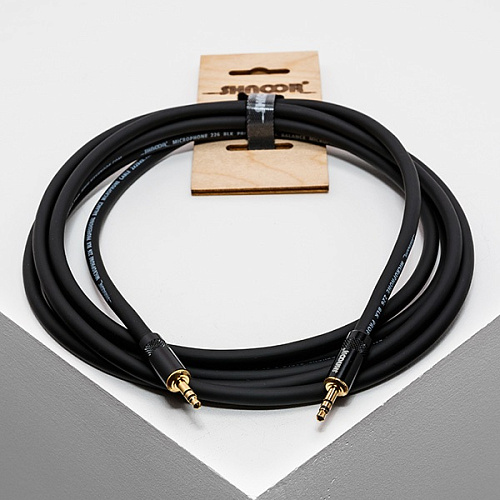 Shnoor MJMJ-B-5m Кабель акустический 3,5 мм male - 3,5 мм male (стерео), 5 м
