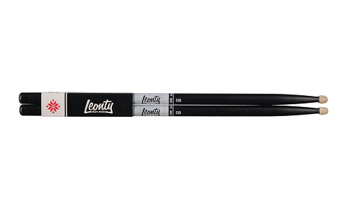 Leonty LB5BW 5B Барабанные палочки, граб, деревянный наконечник, черные