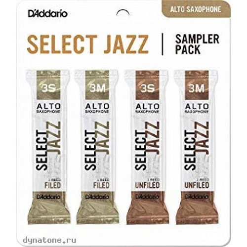 Rico DSJ-J3S Select Jazz Набор тростей для саксофона альт, 4шт