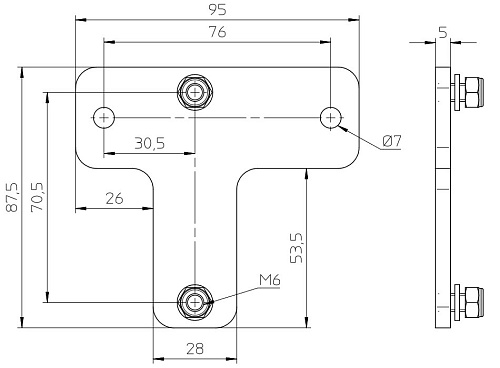 Eve Audio SC-Adapter Адаптер крепления на стену KM 24471 для мониторов SC204/205