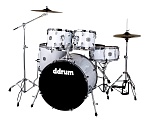 Фото:DDRUM D2 522 WHT Ударная установка, цвет White, 10"-12"-16"-22", 14х6.5"