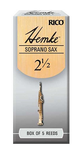 Rico RHKP5SSX250 Hemke Трости для саксофона сопрано, размер 2.5, 5шт