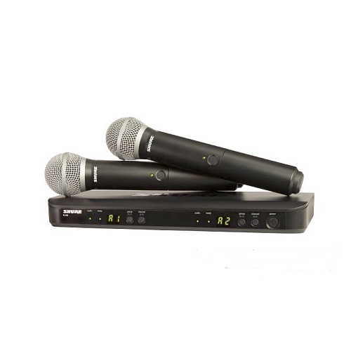 SHURE BLX288E/PG58 K3E   2-х канальная радиосистема с 2-мя ручными передатчиками PG58
