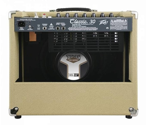 Peavey Classic 30 112 Tweed 1x12” Ламповый гитарный комбоусилитель, 2 канала, пружинный Reverb, 30 В