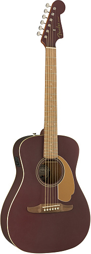 Fender Malibu Plyr Burgundy Satin WN Электроакустическая гитара