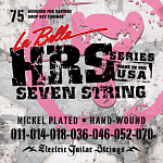 Фото:La Bella HRS-75 Комплект струн для 7-ми струнной электрогитары 011-070