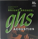 Фото:GHS CCBB20  Contact Core Bright Bronze Комплект струн для  акустической гитары
