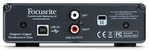 FOCUSRITE Scarlett Solo 2nd Gen USB аудиоинтерфейс
